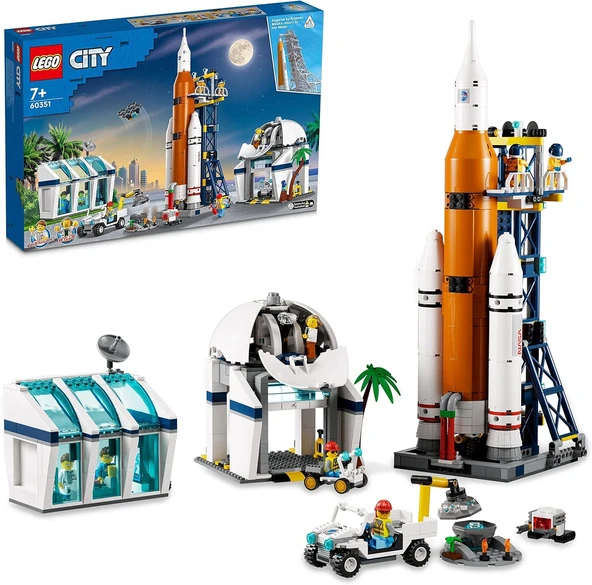 Lego® City Roket Fırlatma Merkezi 60351 - Çocuklar İçin Yaratıcı Oyuncak Yapım Seti (1010 Parça) ürün görseli 1