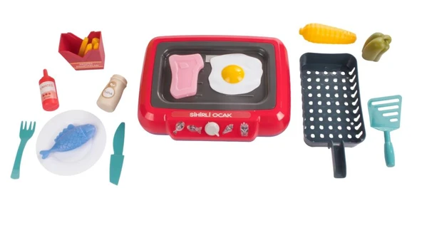 Limon Oyuncak Magic Chef Barbekü Ocak Seti 2A550 - Resim 4