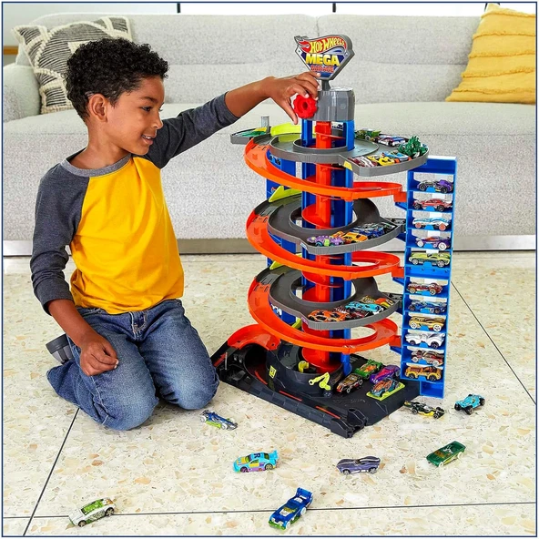 Hot Wheels Mega Garaj, 4 Yaş Ve Üzeri, Gtt95 - Resim 2
