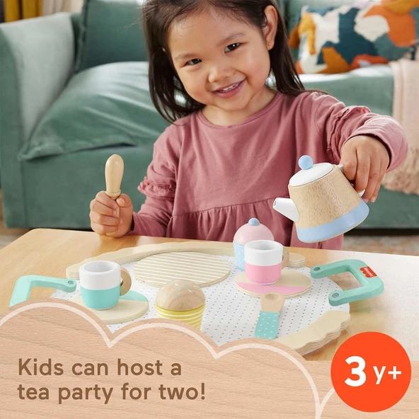 Fisher-Price® Ahşap Çay Seti, 3Y+, Hxt82 - Resim 2