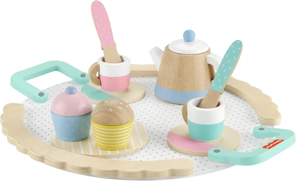 Fisher-Price® Ahşap Çay Seti, 3Y+, Hxt82 ürün görseli 1