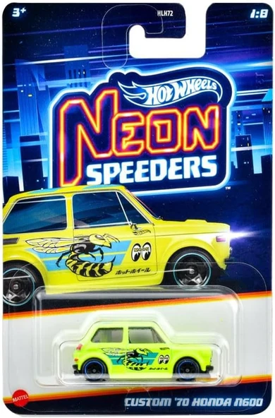 Hot Wheels Neon Yarışçılar Hlh72 - Custom 70 Honda N600 Jby92 ürün görseli 1
