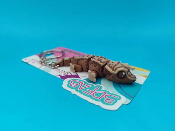 Sevimli Desenli Gecko Anahtarlık - 3D Baskı Özel Tasarım ürün görseli 1