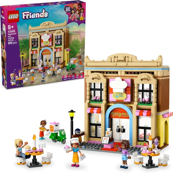 Lego Friends Restoran Ve Aşçılık Okulu 42655-8 Yaş Ve Üzeri Erkek Ve Kız Çocukları Için Mini Bebek İ ürün görseli 1