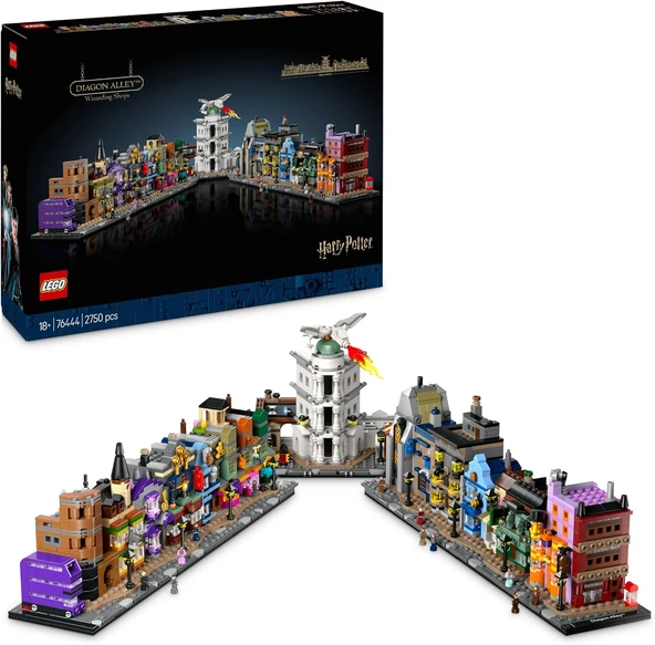 Lego Harry Potter Diagon Yolu Büyücü Mağazaları 76444 - Yetişkinler Için Koleksiyonluk Yaratıcı Ve K ürün görseli 1