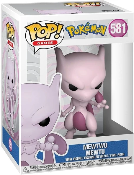 Funko Pop Figür: Games: Pokemon- Mewtwo (Emea), Çok Renkli ürün görseli 1