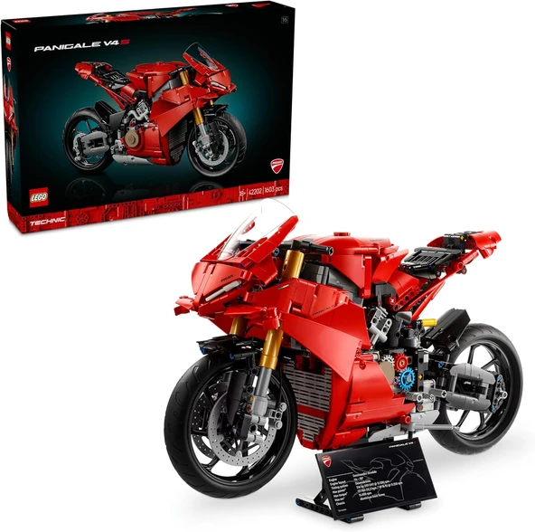 Lego Technic Ducati Panigale V4 S Motorsiklet Model Yapım Kiti – Yetişkin Motor Hayranı Kadın Ve Erk ürün görseli 1