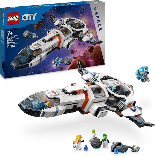 Lego City Modüler Galaktik Uzay Gemisi 60446-7 Yaş Ve Üzeri Çocuklar Için Astronot Ve Uzaylı Minifig ürün görseli 1