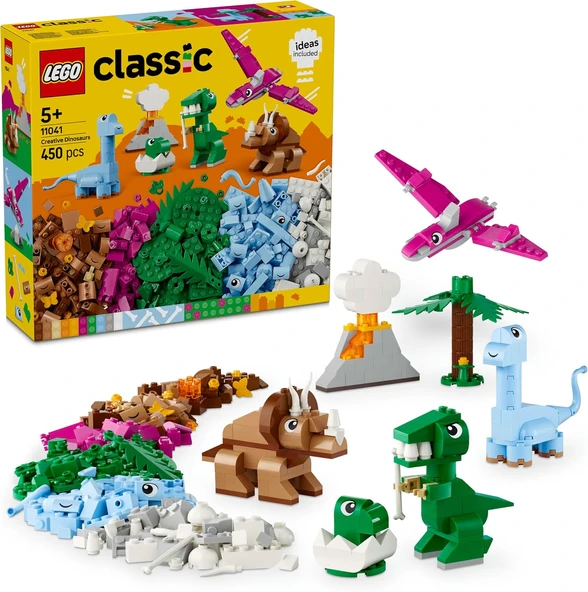 Lego Classic Yaratıcı Dinozorlar 11041-5 Yaş Ve Üzeri Çocuklar Için Yaratıcı Ve Eğlenceli Oyuncak Ya ürün görseli 1