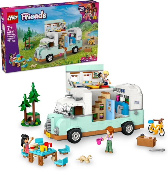 Lego Friends Arkadaşlık Karavan Macerası 42663-7 Yaş Ve Üzeri Kız Ve Erkek Çocukları Için Mini Bebek ürün görseli 1