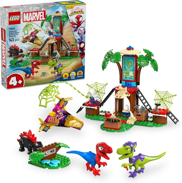 Lego Marvel Spidey Ve İnanılmaz Arkadaşları Ağaç Ev Karargahında Spidey Ve Gobby'Nin Raptor Savaşı 1 ürün görseli 1