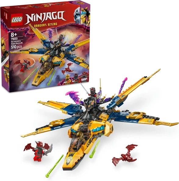 Lego Ninjago Ras Ve Arin'In Süper Fırtına Jeti 71833-8 Yaş Ve Üzeri Çocuklar Için 3 Ninja Minifigürü ürün görseli 1