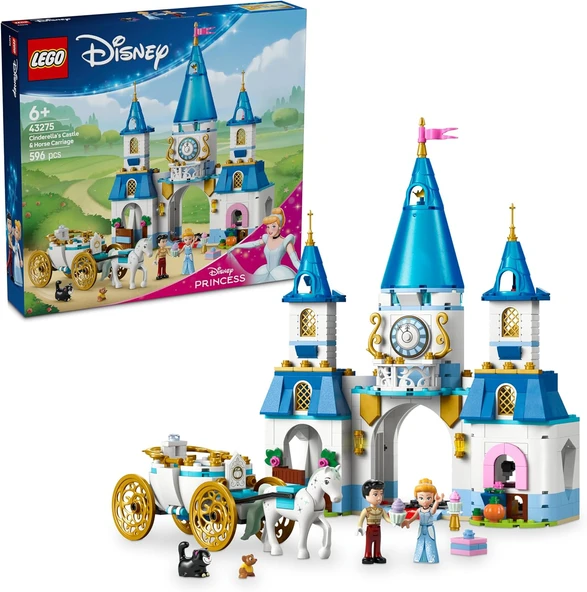 Lego ǀ Disney Princess Sindirella’Nın Şatosu Ve At Arabası 43275-6 Yaş Ve Üzeri Prenses Seven Çocukl ürün görseli 1