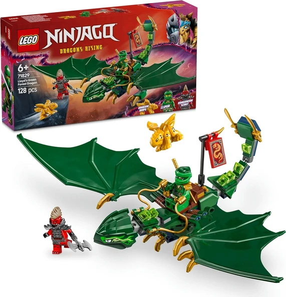 Lego Ninjago Lloyd’Un Yeşil Orman Ejderhası 71829-6 Yaş Ve Üzeri Çocuklar Için 2 Minifigürlü Yaratıc ürün görseli 1