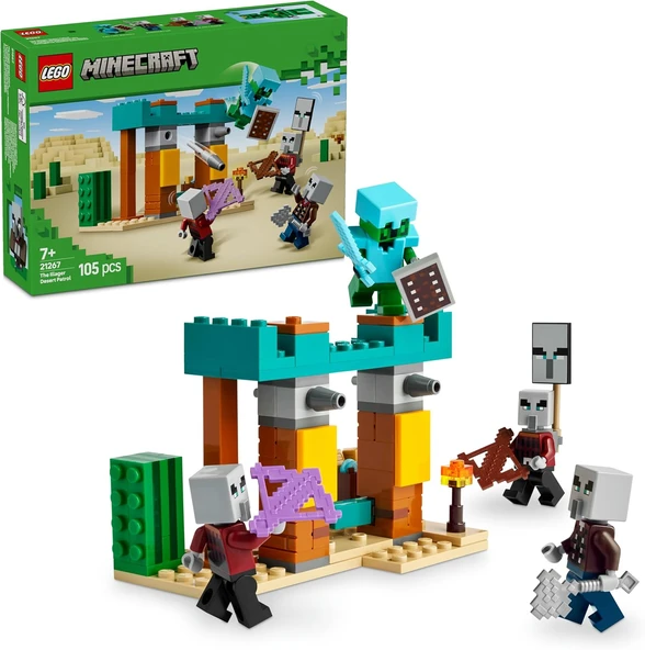 Lego Minecraft Serseri Köylü Çöl Devriyesi 21267 – 7 Yaş Ve Üzeri Kız Ve Erkek Çocuklar Için Pillage ürün görseli 1