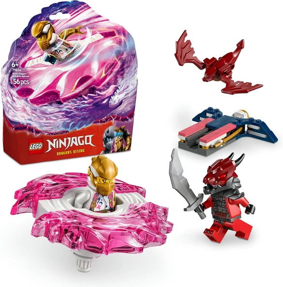 Lego Ninjago Sora’Nın Ejderha Spinjitzu Topacı 71824-6 Yaş Ve Üzeri Çocuklar Için 2 Ninja Minifigürü ürün görseli 1