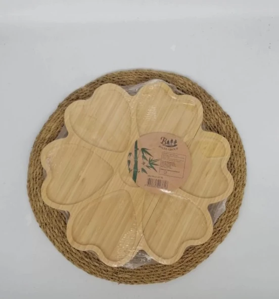 BLS KDS-3030 SUNUM TABAĞI BAMBU 1X24 ürün görseli 1
