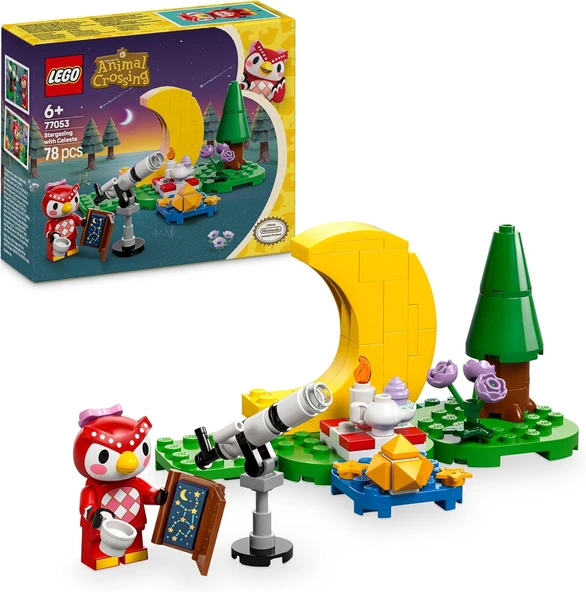 Lego Animal Crossing Celeste Ile Yıldız Gözlemleme 77053, 6 Yaş Ve Üzeri Astronomi Meraklısı Kız Ve ürün görseli 1