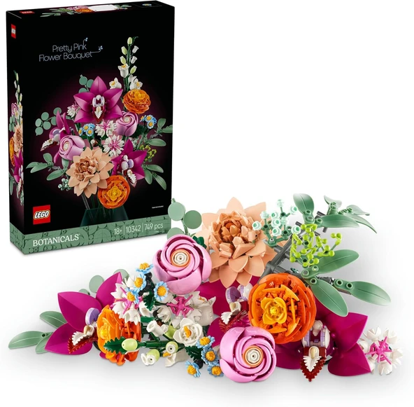 Lego Botanicals 10342 – Yetişkinler Için Gül, Papatya, Peygamber Çiçeği, Okaliptüs, Mürver Çiçeği, D ürün görseli 1