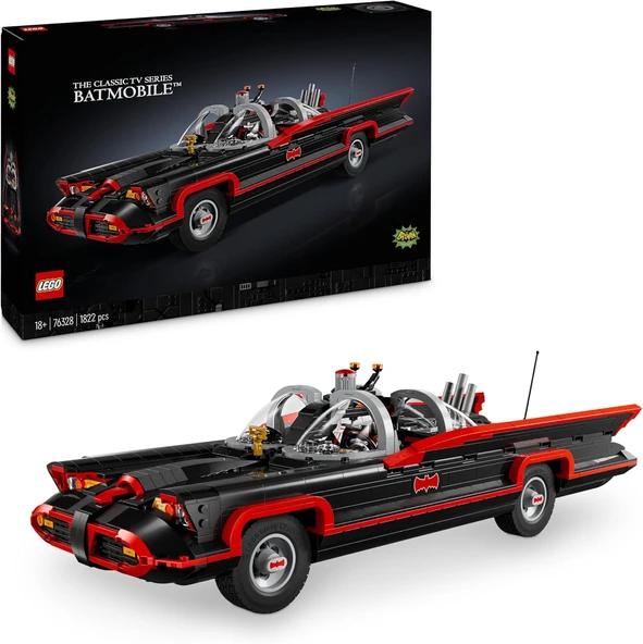 Lego Dc Batman: Klasik Tv Dizisi Batmobile 76328 - Yetişkin Süper Kahraman Hayranları Için Koleksiyo ürün görseli 1