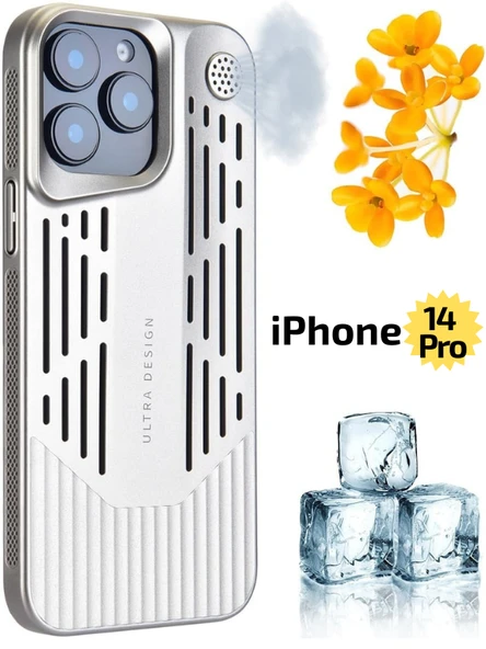 iPhone 14 Pro Lüks Kokulu Telefon Kılıfı Ultra Design Darbeye Dayanıklı Premium Kılıf ( Gri ) ürün görseli 1