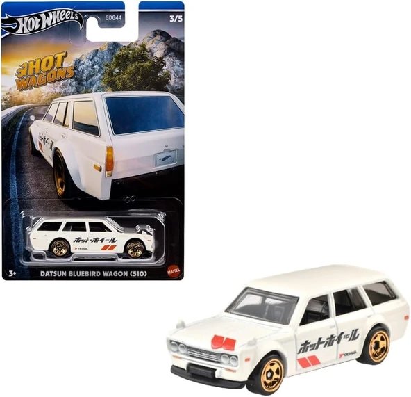 Hot Wheels Hot Wagons Arabalar Hwr56-Hrr88 03/05 Datsun Bluebird Wagon (510) ürün görseli 1