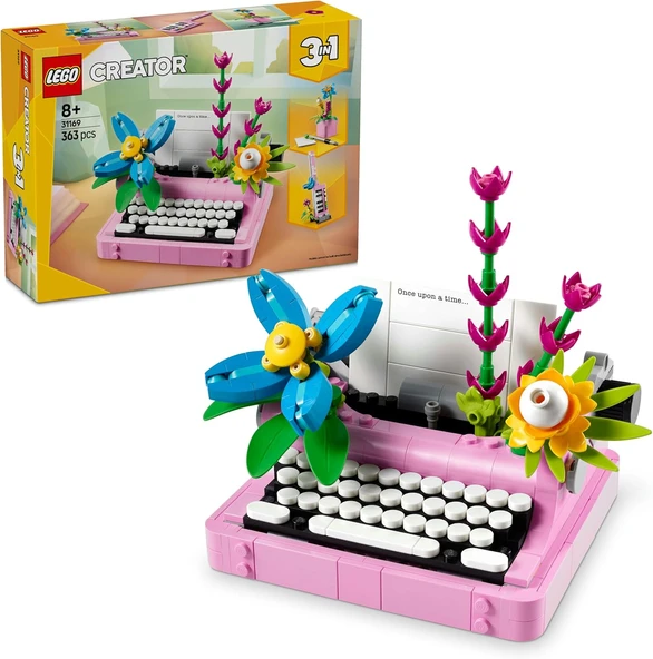 Lego Creator 3’Ü 1 Arada Çiçekli Daktilo 31169-8 Yaş Ve Üzeri Çocuklar Için Keytar Veya Saksıya Dönü ürün görseli 1