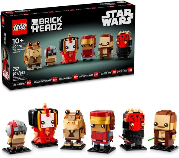 Lego 40676 Brickheadz Star Wars The Phantom Menace 10+ 732 Parça Çeşitli Karakterlerin Yapılabilir F ürün görseli 1