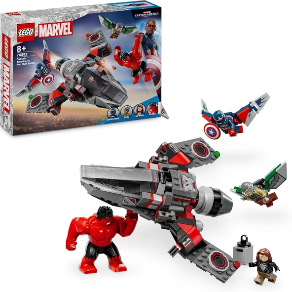 Lego Marvel Kaptan Amerika Ile Red Hulk Savaşı 76292 7 Yaş Ve Üzeri Süper Kahraman Seven Çocuklar Iç ürün görseli 1