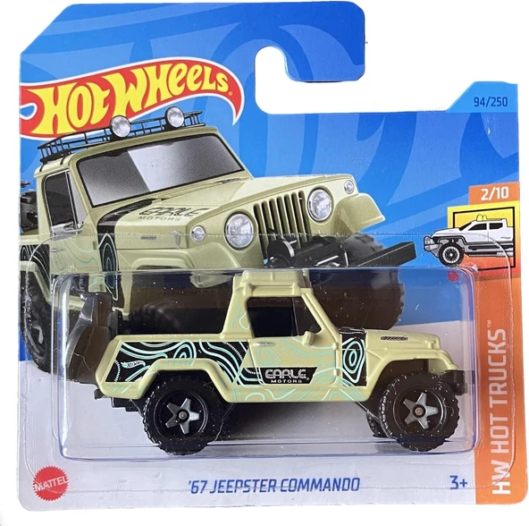 Hot Wheels - ´67 Jeepster Commando - Hw Hot Trucks 2/10 - Hkj02 - Short Card - Pickup - Earle Motors ürün görseli 1