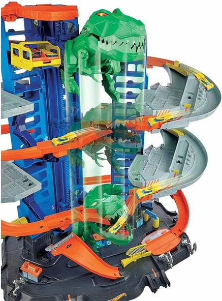 Avasee Hot Wheels Robotik T-Rex Ultimate Garaj - Resim 6