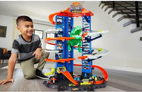 Avasee Hot Wheels Robotik T-Rex Ultimate Garaj - Resim 4