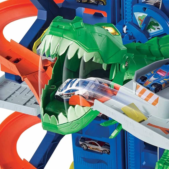 Avasee Hot Wheels Robotik T-Rex Ultimate Garaj - Resim 3