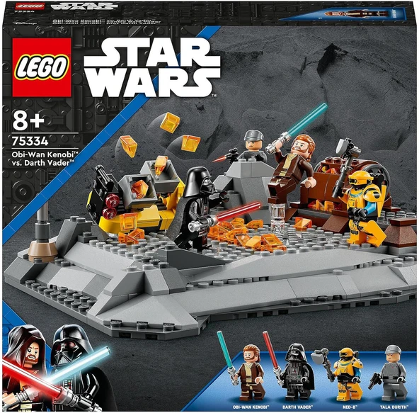 Lego® Star Wars™ Obi-Wan Kenobi™ Darth Vader™’A Karşı 75334 Yapım Seti (408 Parça) ürün görseli 1