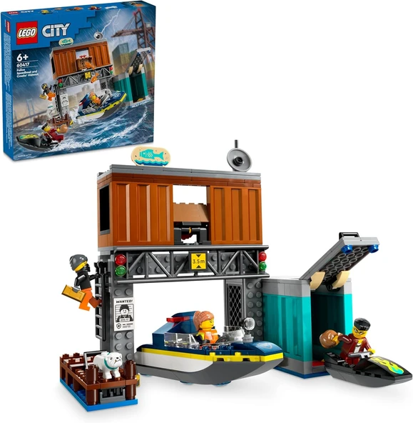 Lego City - Police Speedboat And Crooks' Hideout ürün görseli 1