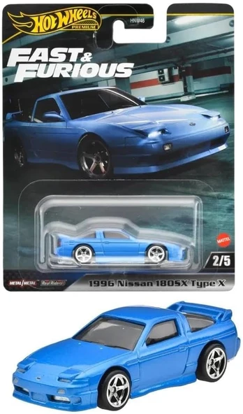 Hot Wheels Fast-Furious Premium Araba 1996 Nissan 180Sx Type X Hnw46-Hvr62 ürün görseli 1