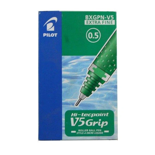 PILOT ROLLER IGNE UC V5 GRIP 05 YESIL 12 LI ürün görseli 1