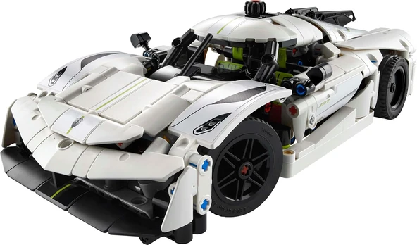Lego Technic 42184 Koenigsegg Jesko Absolut White Hypercar - Resim 2