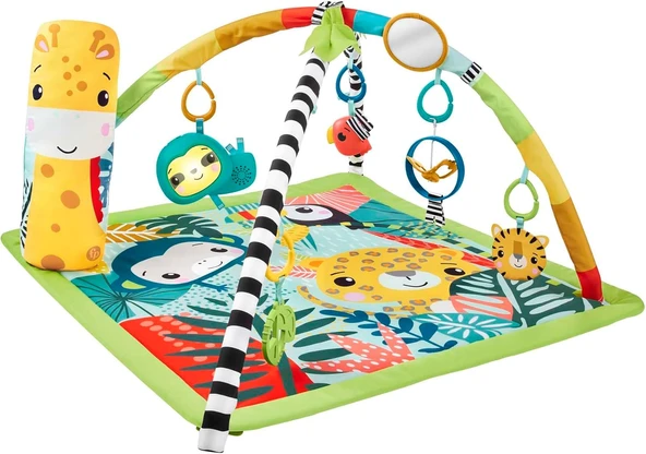 Fisher-Price 3'Ü 1 Arada Yağmur Ormanı Jimnastik Merkezi, Hjw08 ürün görseli 1