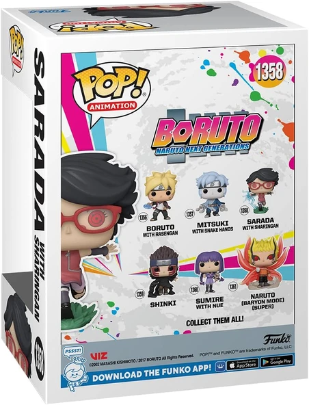 Funko Pop! Animation: Boruto: Naruto Next Generations - Sarada With Sharingan - Resim 3