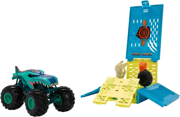 Hot Wheels Monster Trucks 1:24 Mega Wrex'In Çarpışma Kafesi, 3 Yaş Ve Üzeri, Hnc29 ürün görseli 1