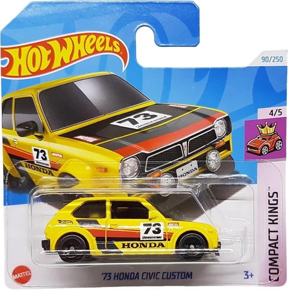 Hot Wheels - ´73 Honda Civic Custom - Compact Kings 4/5 - Htc19 - Short Card - Motul - Bridgestone - ürün görseli 1