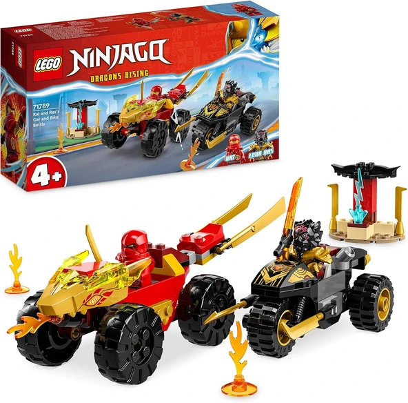 Lego Ninjago Kai Ve Ras'In Araba Ve Motosiklet Savaşı 71789 ürün görseli 1