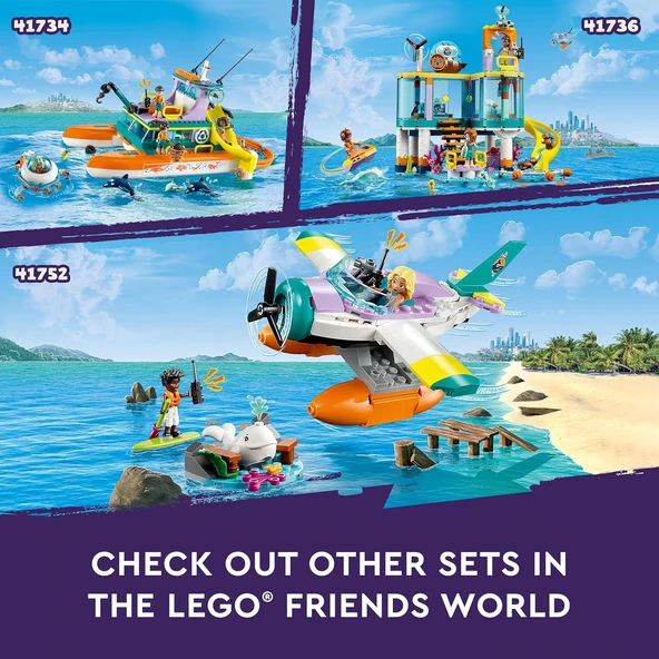 Lego Friends Deniz Kurtarma Uçağı 41752 - Resim 8