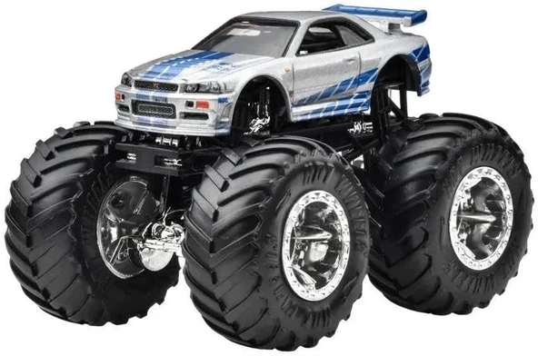 Hot Wheels Monster Trucks 1:64 Arabalar Fast Furi̇ous Nissan Skyline Fyj44-Hwc72 ürün görseli 1