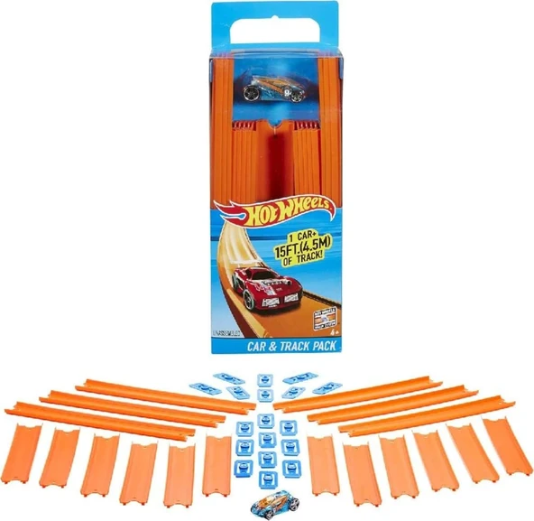 Hot Wheels Track Builder Araba Ve Pist Paketi ürün görseli 1