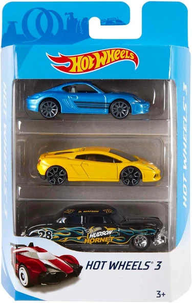 Hot Wheels Üçlü Araba Seti, 3 Yaş Ve Üzeri, K5904 ürün görseli 1