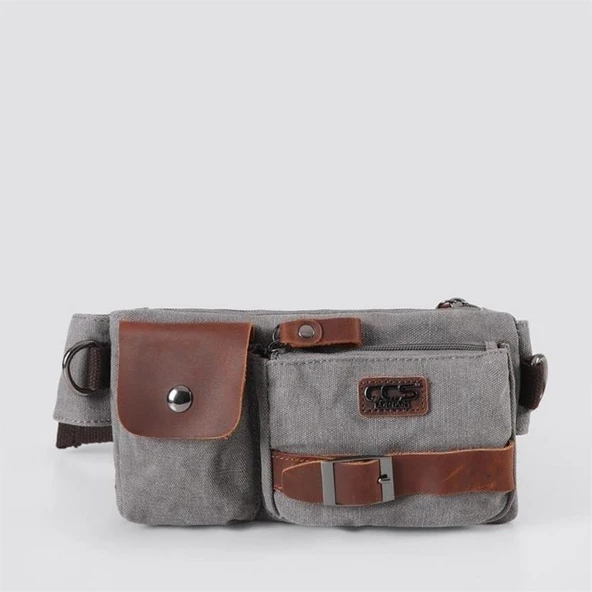 Ççs London 31459 Kanvas Bel Çantası Gri ürün görseli 1