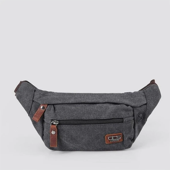 Ççs 31516 Sport Kanvas Bel Çantası Siyah ürün görseli 1