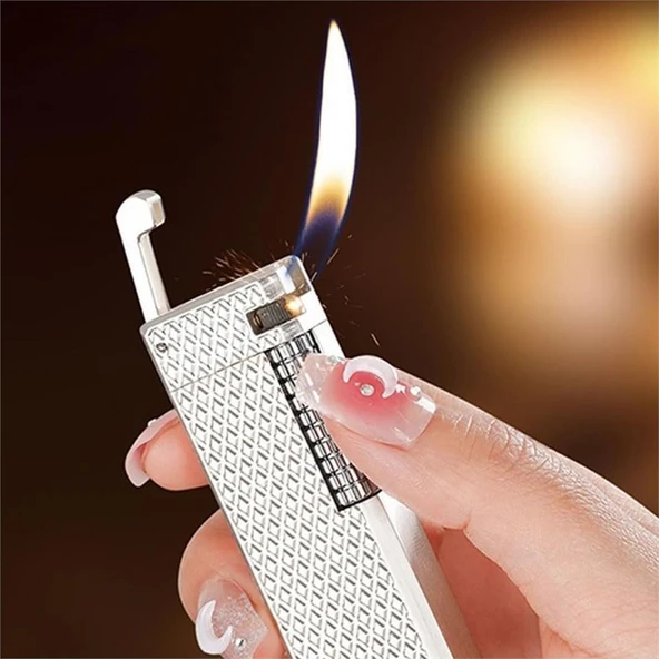 Parmida M1 Çarklı Mekanik Çakmak Gümüş ürün görseli 1